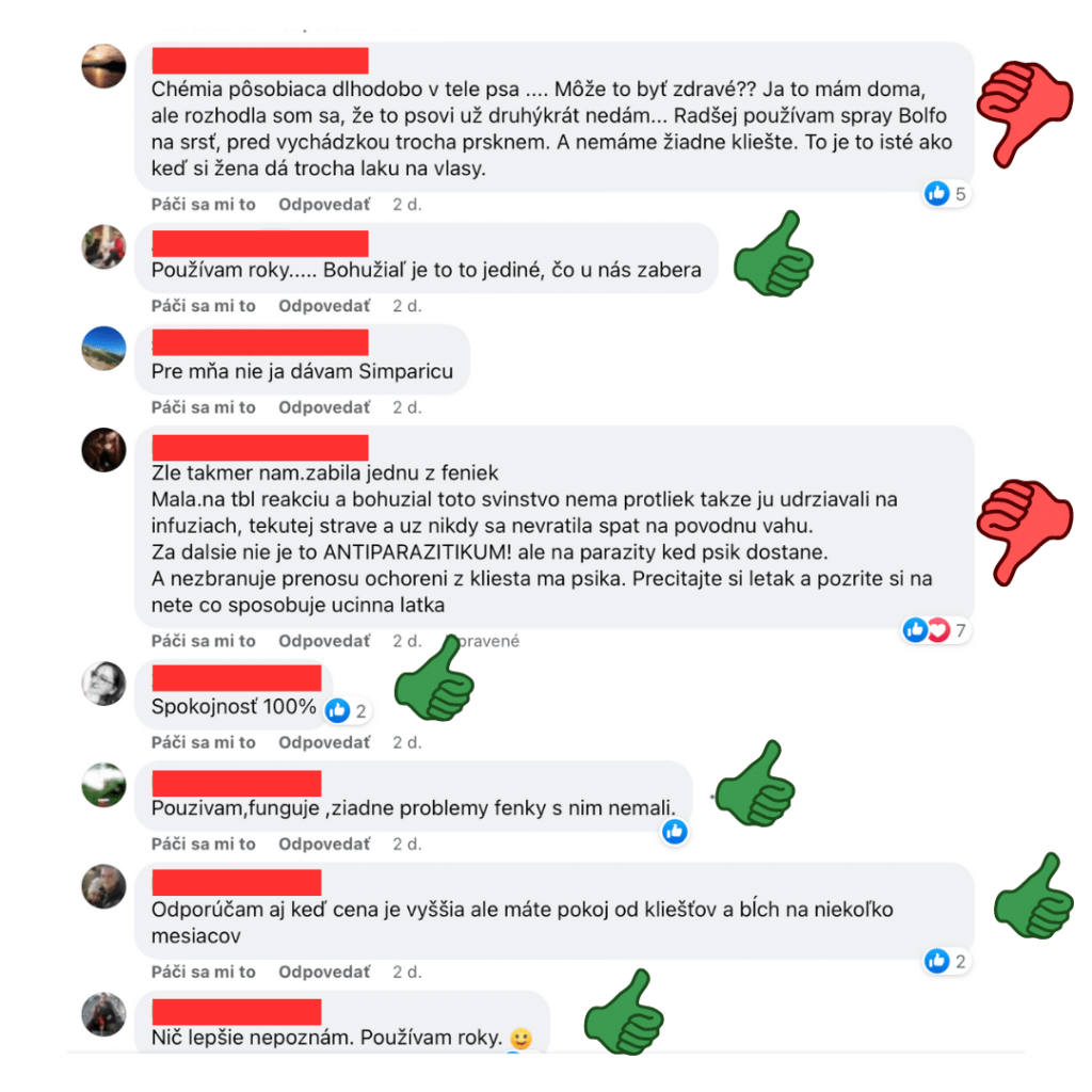 Diskusia o kliešťoch na internete – 3